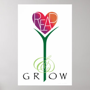 Poster Lover's Heart® Lire & Grow