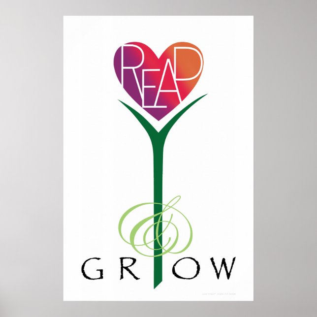 Poster Lover's Heart® Lire & Grow (Devant)