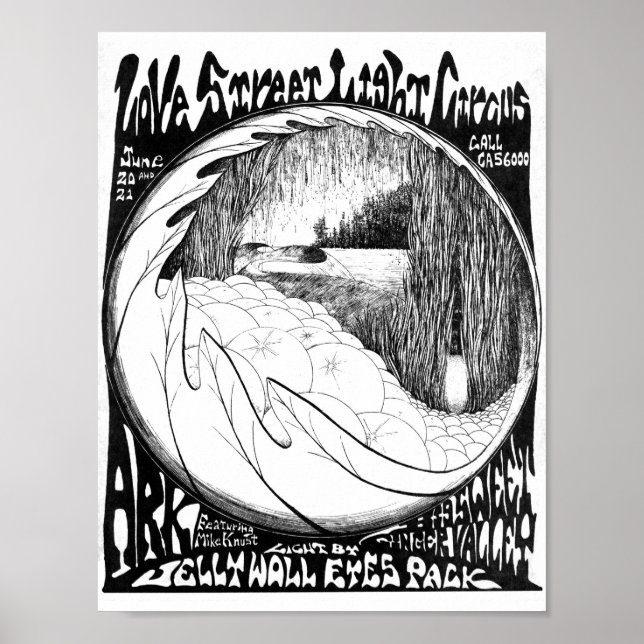 Poster LoveStreetLightCircusflyer 20 et 21'69 juin (Devant)