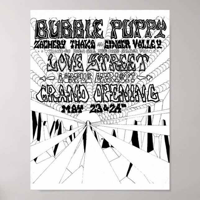 Poster LoveStreetLightCircusflyer CorpusMay23&24'69 (Devant)