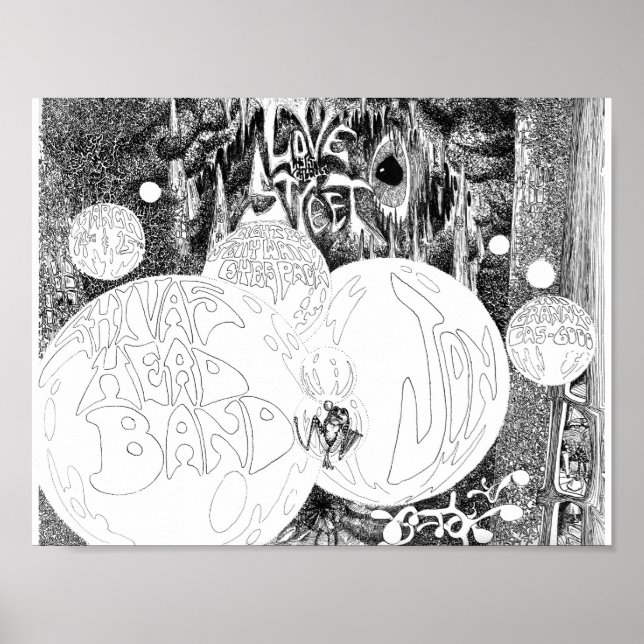 Poster LoveStreetLightCircusflyer Mar14&15'69 (Devant)