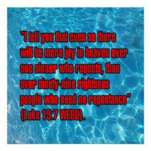 Poster Luc 15:7 WEBU