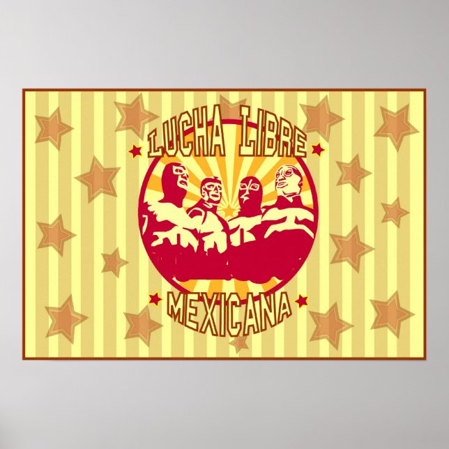 Poster Lucha Libre Mexicana (Devant)