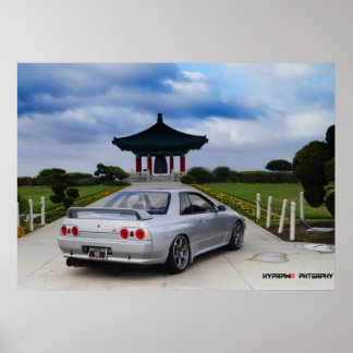Poster "Lucid" Nissan GT-R R R32 Skyline Vspec