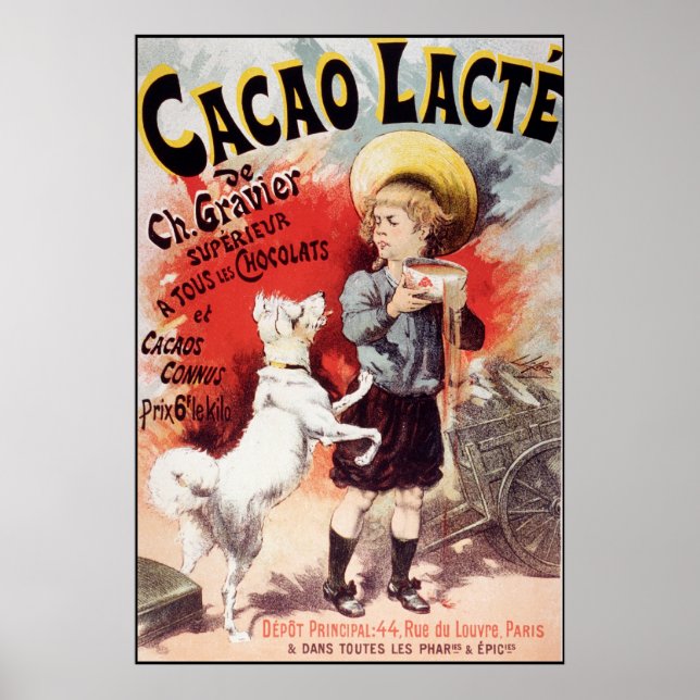 Poster Lucien Lefevre Cacao Lacte (Devant)