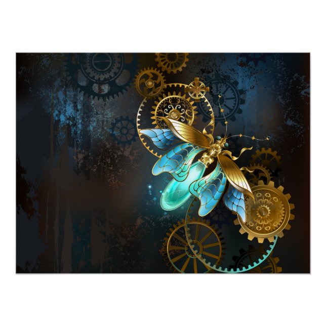 Poster Luciole Steampunk (Devant)