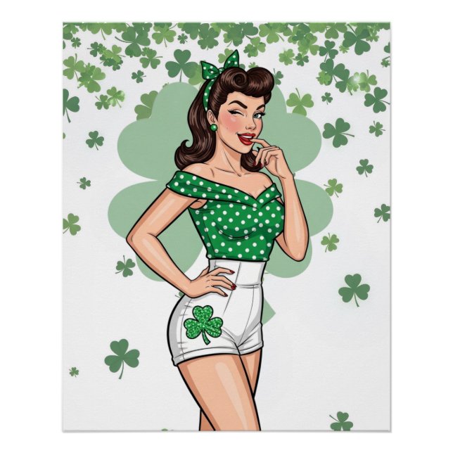 Poster Lucky Retro Glam (Devant)