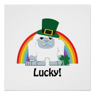Poster Lucky Yeti Leprechaun