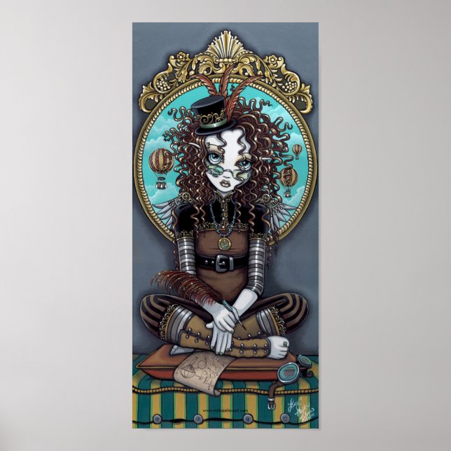 Poster "Lucy" Steam Punk Fairy Art (Devant)