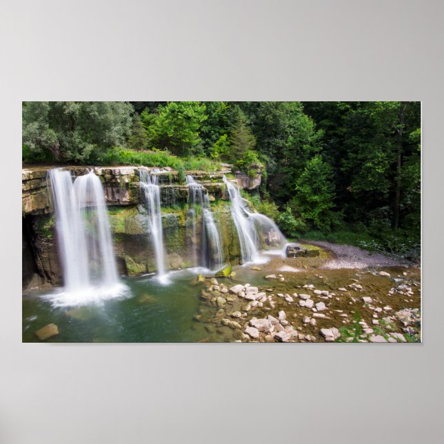 Poster Ludlowville Falls, Ludlowville, New York (Devant)