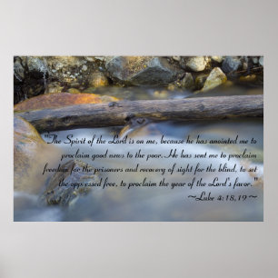 Poster Luke 4:18-19
