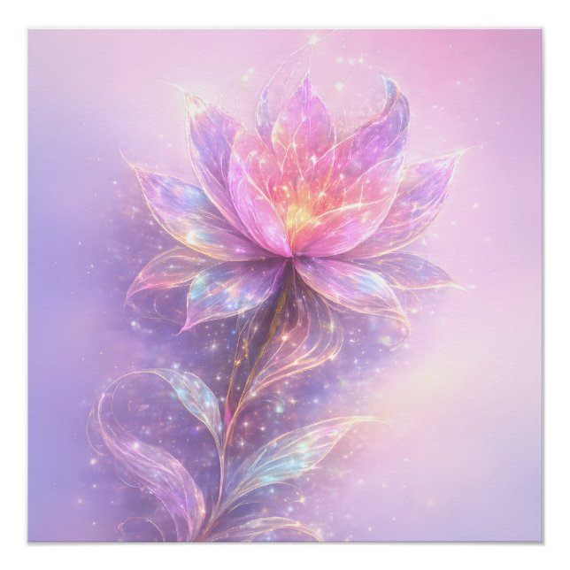 Poster Lumière de Lotus Éthérée (Devant)
