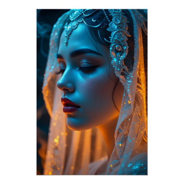 Poster Lumière de rêve voilée (Devant)