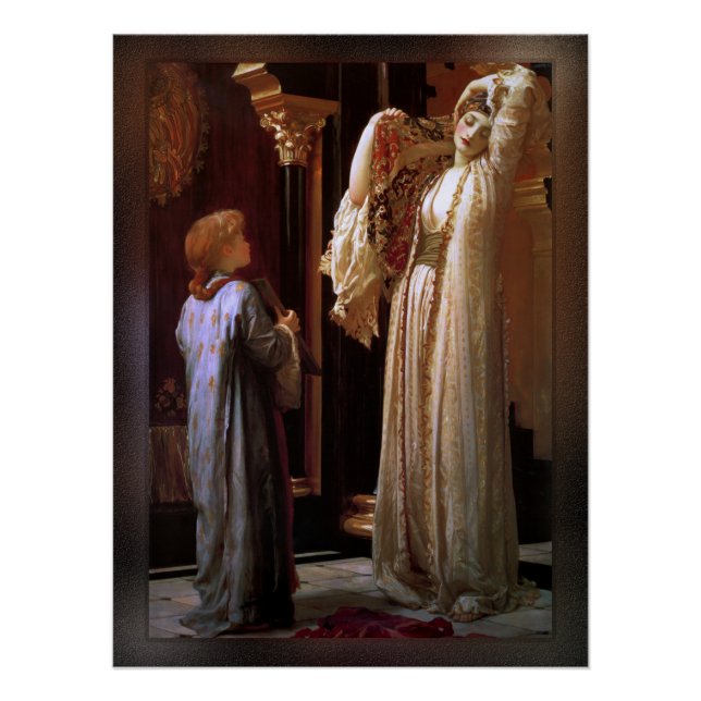 Poster Lumière du Harem par Lord Frederic Leighton (Devant)