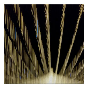 Poster Lumières de Noël dorées