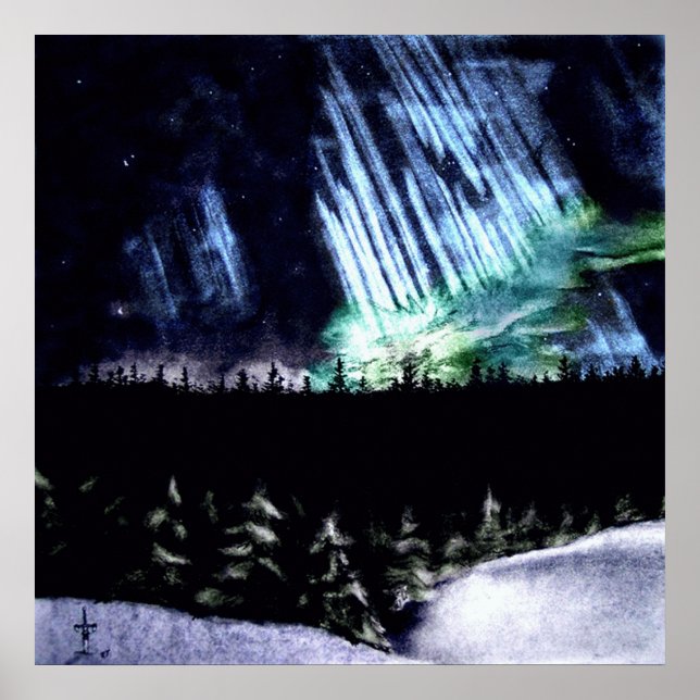 Poster Lumières du Nord (Devant)