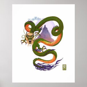 Poster Lunar Dragon print