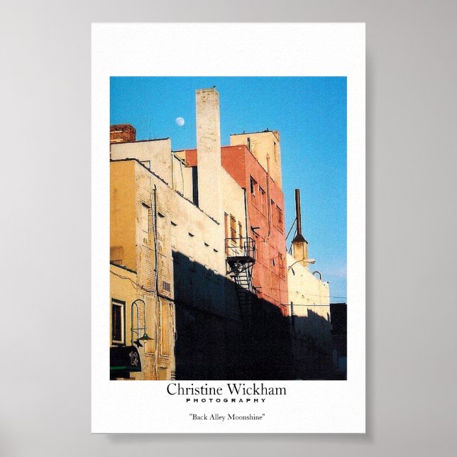 Poster lune de l'allée arrière (Devant)