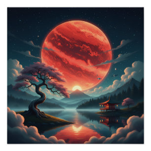Poster Lune de Sakura