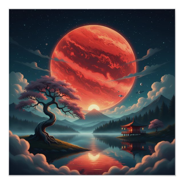 Poster Lune de Sakura (Devant)