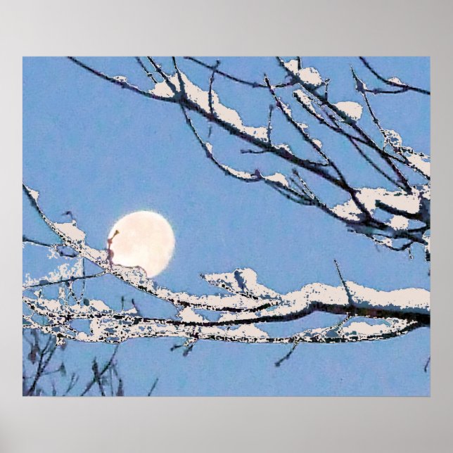 Poster Lune d'hiver (Devant)