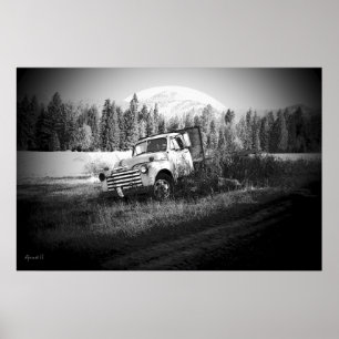 Poster Lune sur rouille