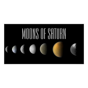 Poster Lunes de Saturne