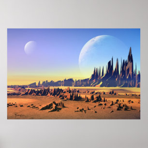 Poster Lunes désertiques