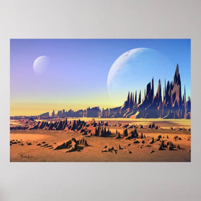 Poster Lunes désertiques (Devant)