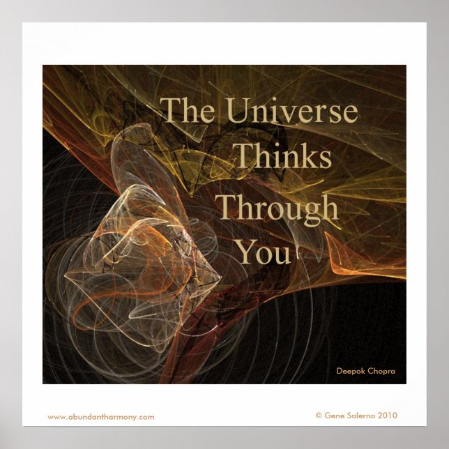 Poster L'Univers Pense À Travers Vous (Devant)