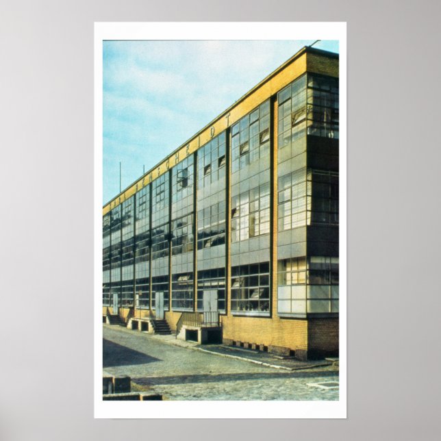 Poster L'usine de chaussures Fagus, conçue par Walter Gro (Devant)