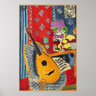 Poster Lute et verre Brandy