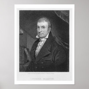 Poster Luther Martin, gravée par William A. Wilmer (c.18