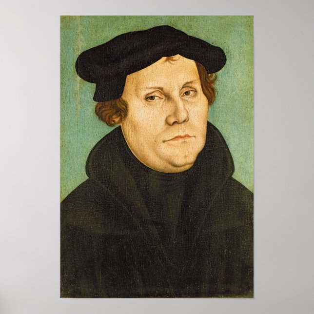 Poster Luther professeur, 1529 (Devant)