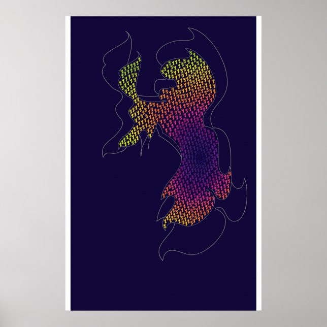 Poster Lutter contre le lion (Devant)