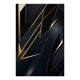 Poster Luxe Géométrique