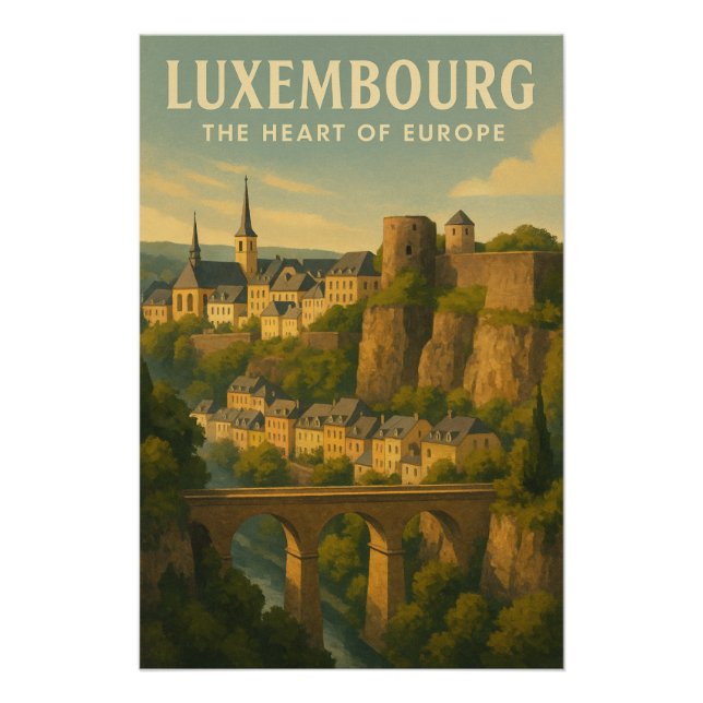 Poster Luxembourg – Le cœur de l'Europe (Devant)