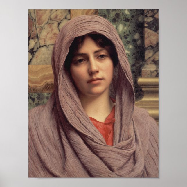 Poster Lycinna John William Godward CC0946 Cardstock (Devant)