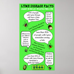 Poster Lyme Maladie Sensibilisation Information éducative