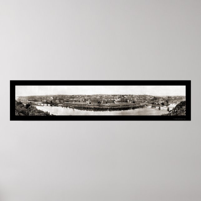 Poster Lynchburg VA Train Photo 1913 (Devant)