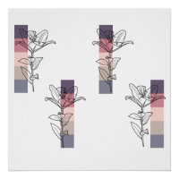 Lys avec une palette de couleurs