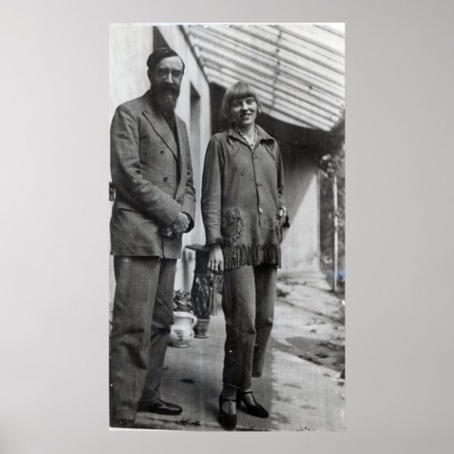 Poster Lytton Strachey and Iris Tree (Devant)