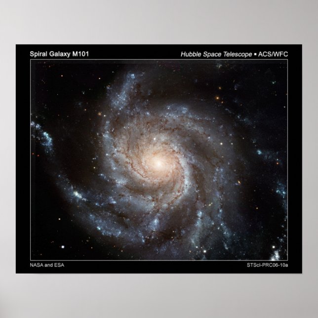 Poster M101 Spiral Galaxy (Devant)
