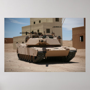 Poster M1A1 Abrams - char de combat principal