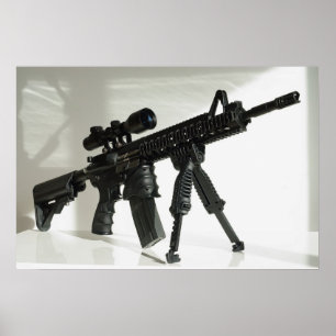 Poster M4 on Bipod
