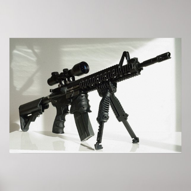 Poster M4 on Bipod (Devant)