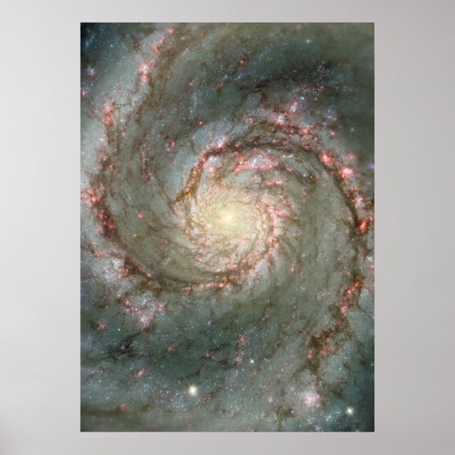 Poster M51 - Galaxie Spirale Whirlpool (Devant)