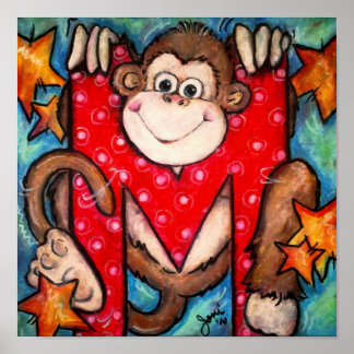 Poster M est pour singe