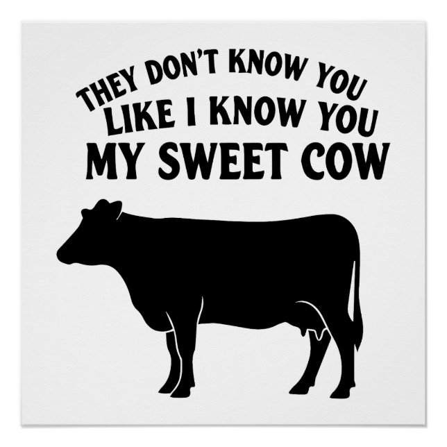 Poster Ma Douce Vache (Devant)