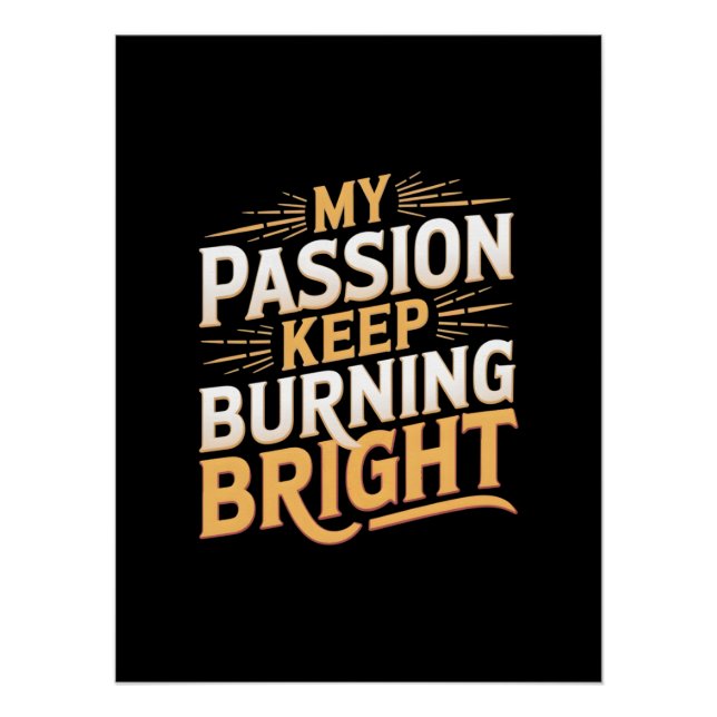 Poster Ma passion brûle brillamment (Devant)
